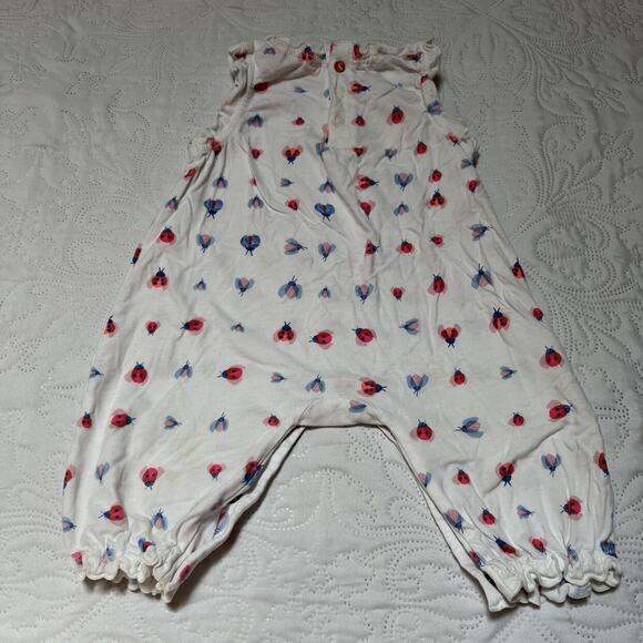 Joules Ladybug Print Romper Size 6-9 Months - Picture 5 of 5